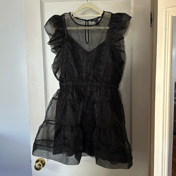 Forever 21 large black goth dress - Picture 1 of 2